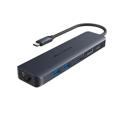 Produktbild von HyperDrive EcoSmart 7-in-1 USB-C Hub w/ PD 100W Blau