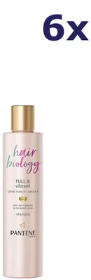 Produktbild von 6x Pantene Hair biology - shampoo - 250ml - full & vibrant
