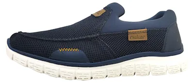 Produktbild von Rieker Herren Slipper Halbschuh Sneaker Profilsohle B6651, Größe:41 EU, Farbe:Blau