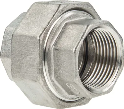 Produktbild von tecuro Verschraubung flach dichtend Edelstahl V4A (AISI 316), IG/IG 3 Zoll