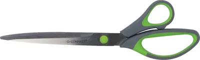 Zdjęcie produktu dla Q-CONNECT KF00755 Nożyczki Soft Grip 25,5 cm szary/zielony