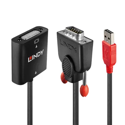 Produktbild von LINDY Konverter VGA auf DVI-D 1920x1200 Strom über USB