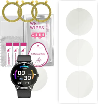 Produktbild von apgo 3 Stück Schutzfolie, Matt, kompatibel mit Colmi i10 Smartwatch, Hydrogel Displayschutzfolie mit Positionierhilfe, Displayfolie, robust und kratzfest