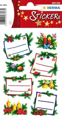 Produktbild von HERMA 3893, Papier, Glitter, Mehrfarbig, Permanent, Weihnachten, Sichtverpackung