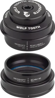 Image de Wolf Tooth GeoShift Performance Steuersatz, 2°, long, 1.5", EC44/28.6 | EC49/40, noir