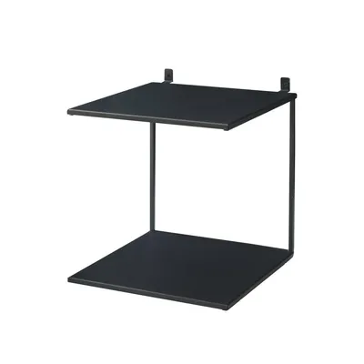 Immagine prodotto di Millex mensola doppia pannello acustico 15 x 15 x 20 cm nero metallo 2 ripiani viti