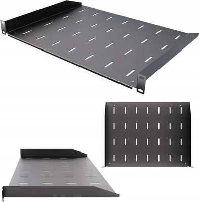 Produktbild von Półka Rack 19" 1U 270 mm Półka Do Szafy Rack Eco Stała Czarna Stalflex