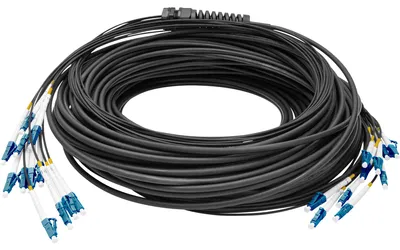 Image de DIGITUS Vorkonfektionierte Glasfaser Universal Breakout Kabel, Singlemode OS2, 12 Fasern, LC/UPC - LC/UPC