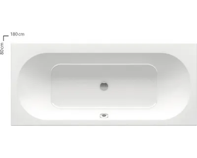 Zdjęcie produktu dla RAVAK CITY SLIM 180x80 cm śnieżnobiały