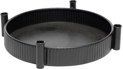 Produktbild von Freese Metall-Tablett mit 4 Stabkerzenhaltern Ø 42,5 cm