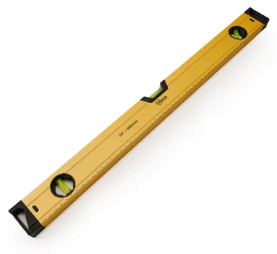Produktbild von Wasserwaage 60 cm magnetisch, Magnetwasserwaage mit 60cm Lineal, Aluminium