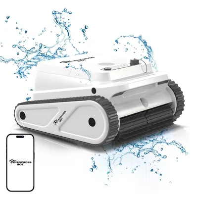 Immagine prodotto di EVERCROSS BOT U8 Robot Piscina Pareti e Fondo con APP, 4 modalità, 120 Min di Autonomia, Navigazione Intelligente, Parcheggio Automatico, Fino a 200㎡