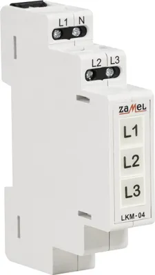 Image de lampe de signalisation couleur à LED triphasée Indicateur de fonctionnement LKM-04-40 Zamel