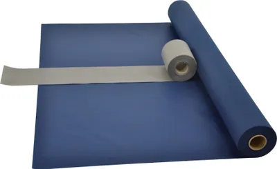 Produktbild von Sensalux Kombi-Set 1 Tischdeckenrolle 1,18m x 25m blau + Tischläufer 15cm grau