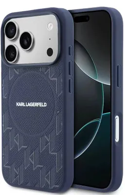 Immagine prodotto di Custodia posteriore Karl Lagerfeld per iPhone 17 Pro Max blu navy