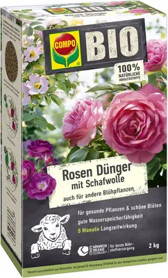 Produktbild von COMPO  Rosen Dünger mit Schafwolle - 2 kg