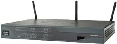 Produktbild von Cisco 867, 10, 100 Mbit/Sek, 10/100Base-T(X), Ethernet (RJ-45), ADSL2+, 1,5 Mbit/Sek, 24 Mbit/Sek
