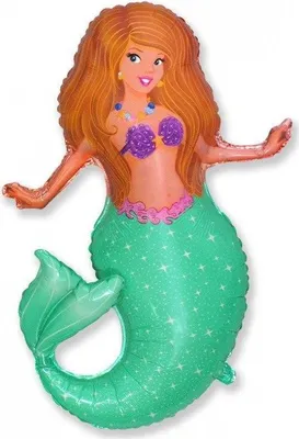 Zdjęcie produktu dla Balon foliowy Syrenka 'Pretty Mermaid' - 80 cm