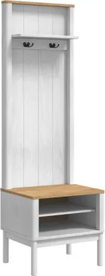 Obrázok produktu pre Skriňa do predsiene s poličkou FLORO Biela 50 x 40 x 158 cm