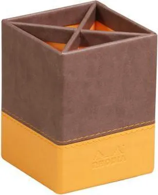 Zdjęcie produktu dla Rhodia 318813C, Czekolada, Pomarańczowy, Sztuczna skóra, 80 mm, 80 mm, 110 mm