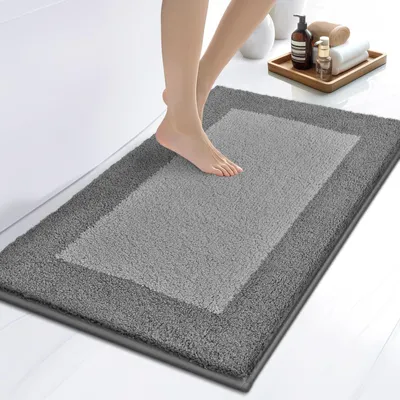 Image de Tapis de bain 50 x 76 cm, antidérapant, lavable, pour la douche, la baignoire et le sol
