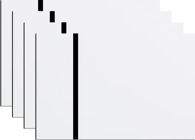 Produktbild von ATOMSTACK 4 ks laserem gravírovaných dvoubarevných panelů-12x8'' pro zahradní cedule, terasy/kancelářské dveře/stěnové panely - bílý panel s černým gravírováním