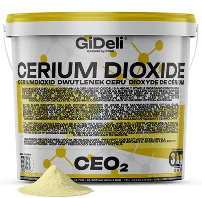 Productafbeelding van Ceriumoxide glaspolijstmiddel, 3 kg. Ceroxide, krasverwijderaar voor koplampen, spiegels, GiDeli