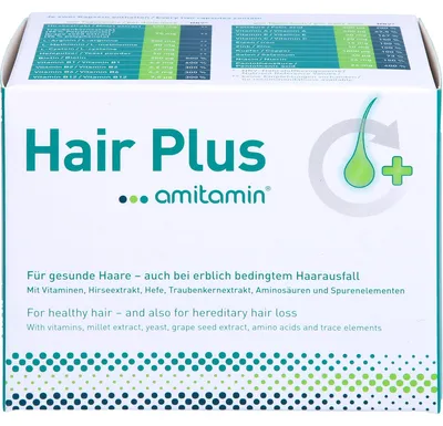 Obrázek produktu pro amitamin Hair Plus kapsle pro zdravé vlasy, 60 kapslí