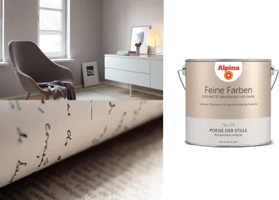 Produktbild von Alpina 2,5 L. Feine Farben - No.3 Poesie der Stille - Würdevolles Hellgrau - Edelmatte Wandfarbe für Innen