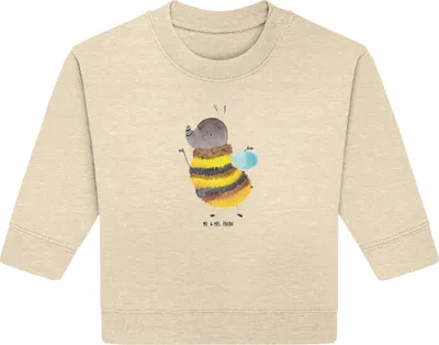 Produktbild von Mr. & Mrs. Panda Organic Baby Pullover Hummel flauschig 24. - 36. Monat - Natural Raw - Geschenk, Biene, Bullover, Natur, Blume, Lustige Sprüche