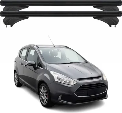 Immagine prodotto di Menabo Portapacchi Base per Ford B-Max 2012-2018 Alluminio Nero 2 pezzi