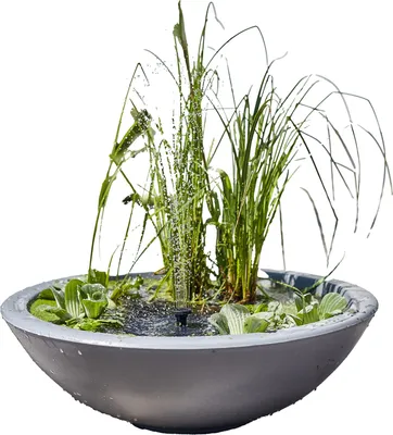 Produktbild von Solar Wassergarten LOTUSGARDEN inkl. Wasserspielpumpe und Beleuchtung - Miniteich, Dekoteich, Balkonteich