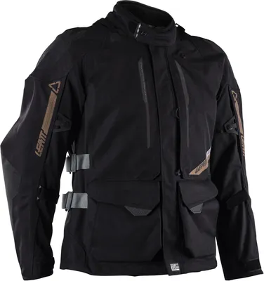 Produktbild von Leatt ADV DriTour 5.5 wasserdichte Motorrad Textiljacke, schwarz/grau, S