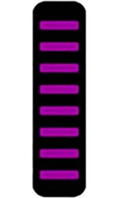 Image de Attache-câble ProGuard - Avant - Autocollant - Mini - Violet