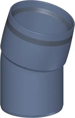 Produktbild von PoloPlast POLO KAL XS Bogen DN 90, 15 Grad