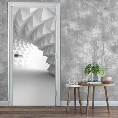 Obrázek produktu pro Fototapeta na dveře samolepicí plakát 3D efekt - 91x211 cm jednodílná - fototapeta na dveře obývací pokoj kuchyň koupelna samolepka na dveře fólie na dveře odolná proti UV záření připravená k instalaci