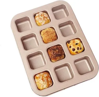 Produktbild von Mini Backofenform 12er - Für Muffins oder Cupcakes geeignet mit Antihaftbeschichtung