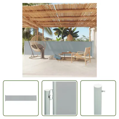 Image de The Living Store Store latéral extensible 117x600 cm Gris