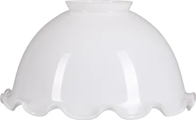 Zdjęcie produktu dla Wymienne szkło do lampy z falistym opalowym szkłem białe Ø 165 mm szkło do lampy