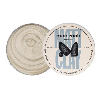 Zdjęcie produktu dla MenRock Matt Clay Matowa glinka do włosów dla mężczyzn, 90ml