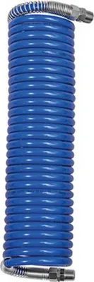 Produktbild von Riegler Spiralschlauch PA blau, Verschraubung+KnickschutzAG R3/8, 12x9mm, 5m