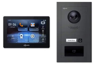 Produktbild von Goliath Premium IP GL-IPH115A.6 Video-Türsprechanlage, 1 Familie, 1× 7 Zoll Schwarz, Anthrazit, Aufputz