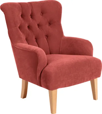Produktbild von Max Winzer Sessel Brandon - Velourstoff terracotta - Maße: 71 x 82 x 97 cm