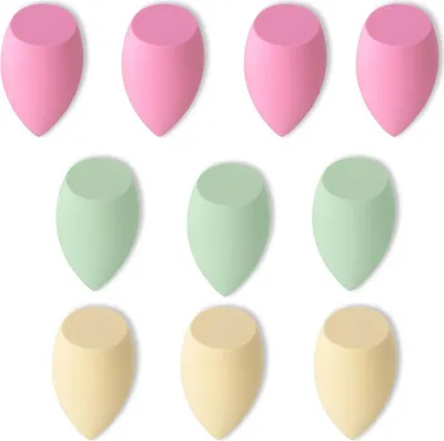 Obrázek produktu pro Sada 10 houbiček na make-up pastel mint gb11