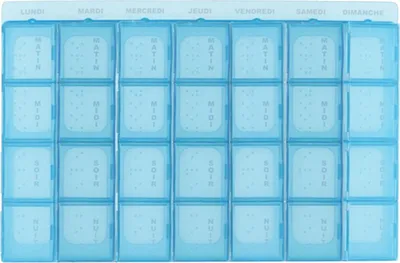 Produktbild von Sensly, Abnehmbare Pillenbox 7 Tage, Blau