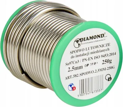 Obrázok produktu pre Drôt na mäkké spájkovanie 2,5 mm, 100 g