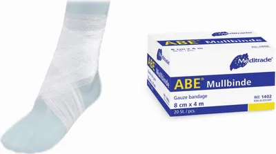 Produktbild von 160 BeeSana Mullbinden - gewebte Kanten - 10 cm x 4 m - Verband