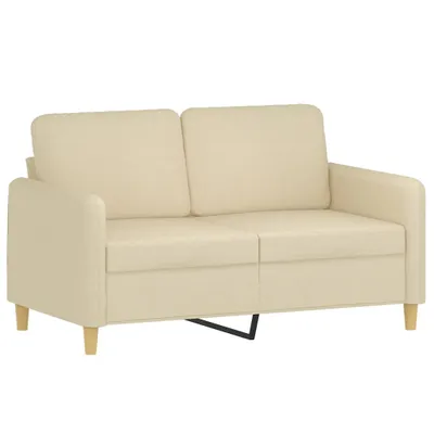 Produktbild von vidaXL 2-Sitzer-Sofa Creme 120 cm Stoff