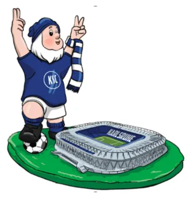 Produktbild von Karlsruher SC Gartenzwerg Stadion