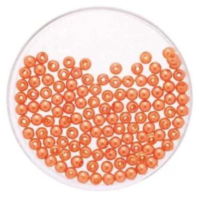 Produktbild von Glorex Wachs Perlen 6 mm 60 Stück, orange